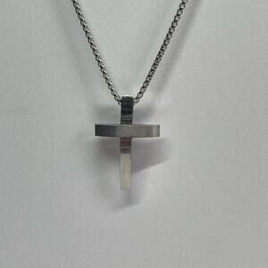 Silver Cross Chain Gothic Punk Jewelry